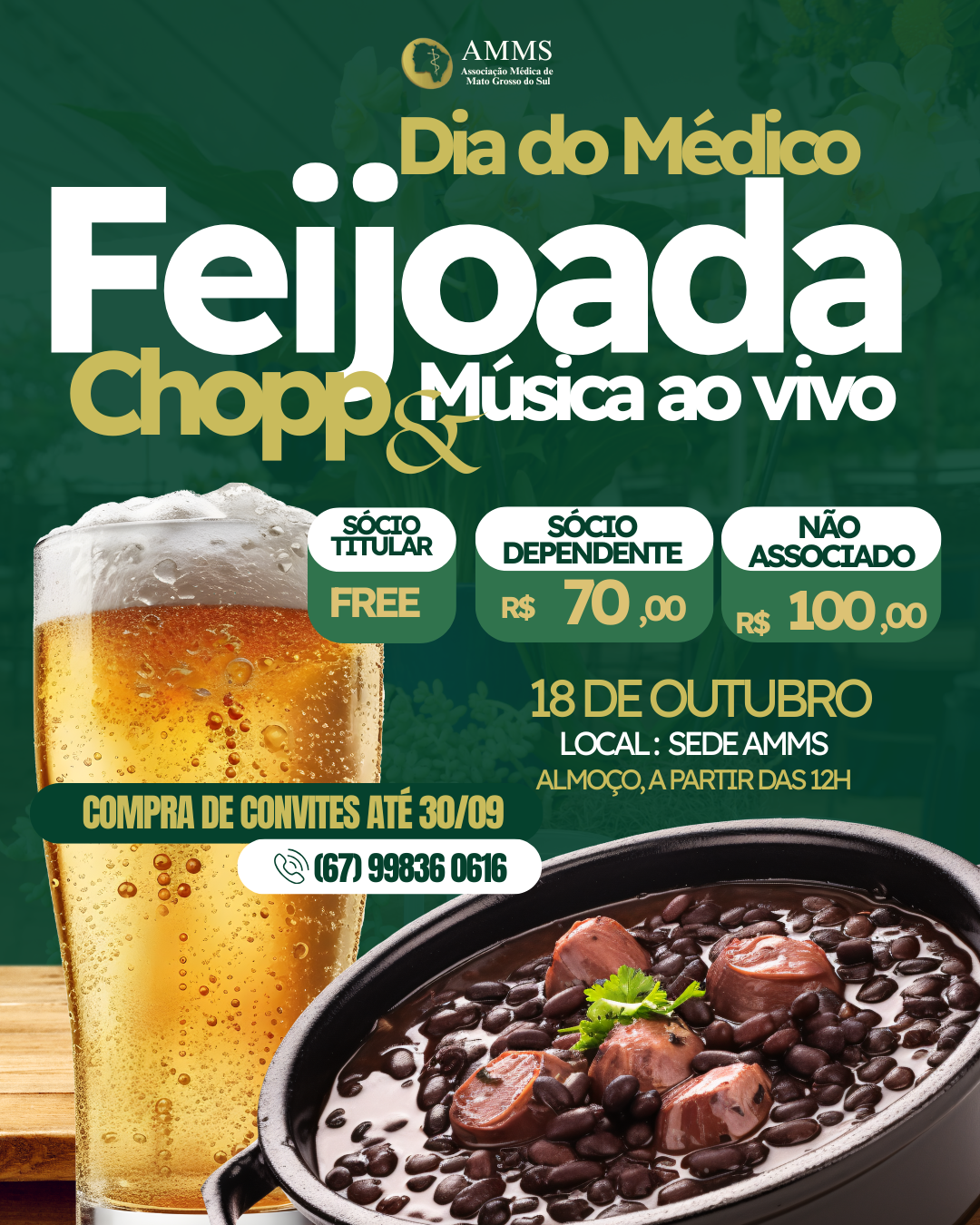 Hoje tem feijoada e chopp story moderno (Post para Instagram (45))